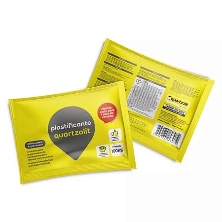 Aditivo Plastificante para Argamassa Sache 100ml Quartzolit