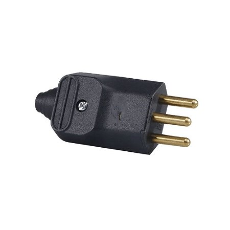 Plug Macho 2P+T 20A 180º Preto B.Lux 887765