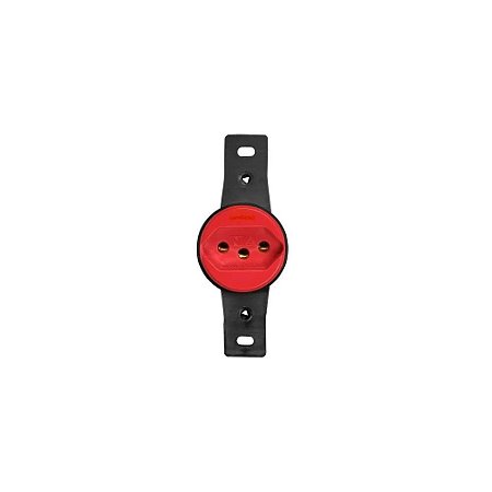 Tomada Redonda Vermelha 2P T 20A Blux
