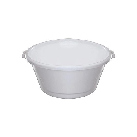 Bacia De Plástico 20 Litros Branco Astra