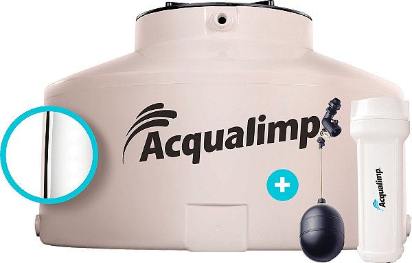 Caixa D'Água Areia 1000 Litros Água Limpa com Filtro e Boia Acqualimp