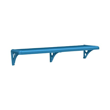 Prateleira Com Suporte De Plastica Azul 60x20 Astra