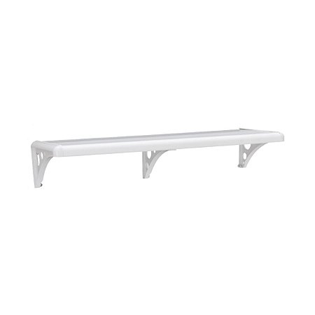 Prateleira Com Suporte De Plástica Branco 120x30 Astra