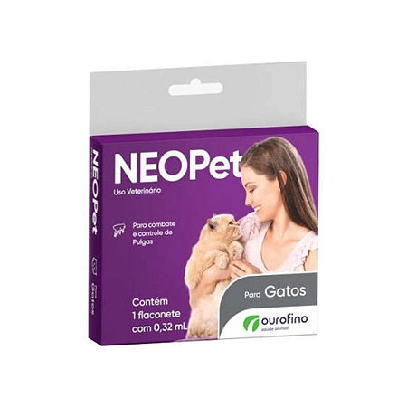 Anti Pulgas OuroFino Neopet 0,32mL para Gatos Até 8 Kg