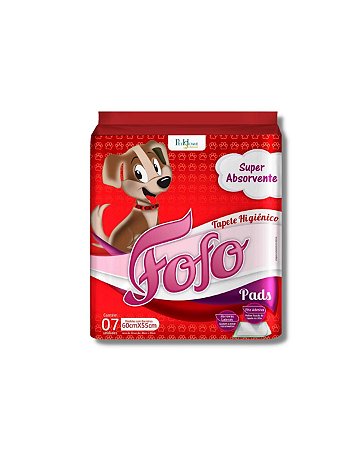 Tapete Higiênico Fofo 60 X 55cm com 7 Unidades