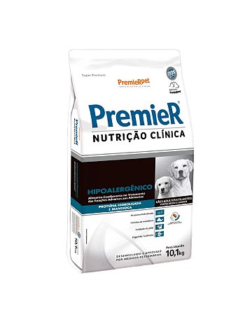 Ração Premier Nutrição Clínica Hipoalergênico para Cães de Médio e Grande Porte 10,1kg
