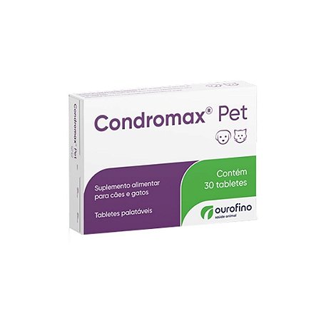 Suplemento para Cães e Gatos Condromax Pet 30 tabletes