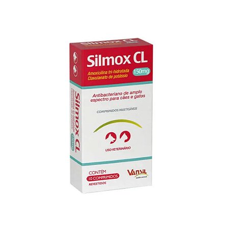 Silmox CL 150mg Antibiótico Vansil 10 comprimidos