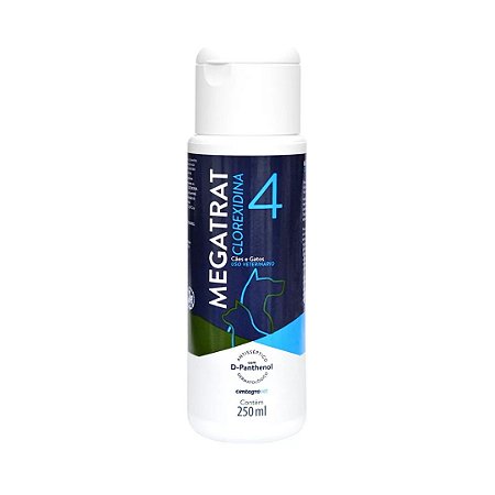 Shampoo Megatrat 4 Clorexidina 250ml Antisséptico