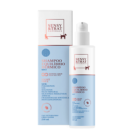 Shampoo Equilibrio Dermico 250ml Sensy e Trat Cães e Gatos