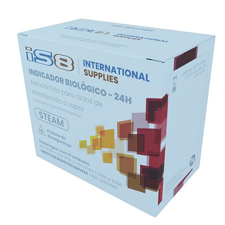 05 - Indicador Biológico 24 hora - Colorimétrico (10 unid.) - IS8-Test 24H
