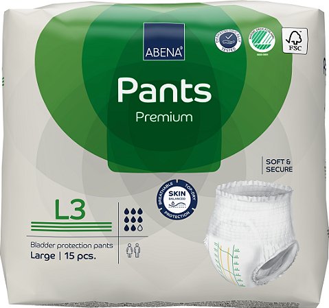 Roupa Íntima Abena Pants L3 15 unidades