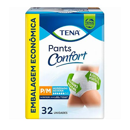 Roupa Íntima Tena Pants Confort P/M 32 Unidades