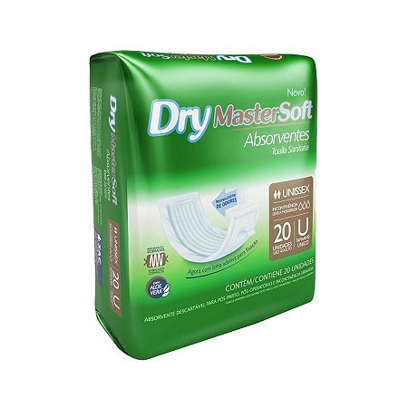 Absorvente Dry MasterSoft 20 Unidades