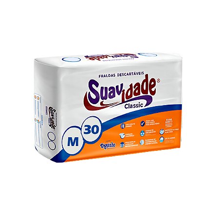 Fralda Geriátrica Suavidade Classic M 30 Unidades