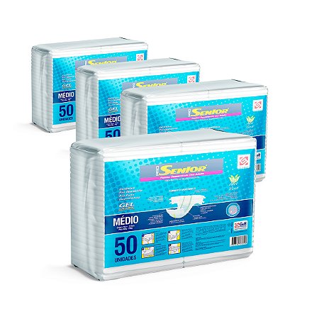 Fralda Geriátrica Pro Senior Super M (Kit com 200 unidades)