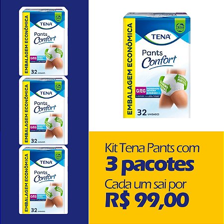Roupa Íntima Tena Pants Confort G/EG (Kit com 96 unidades)