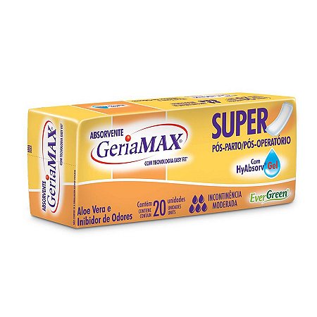 Absorvente Geriamax 20 Unidades