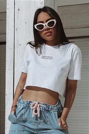 Cropped T-shirt Stay True - Loja Leave - Leave