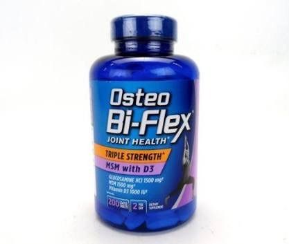 OSTEO BI FLEX TRIPLE MSM COM VITAMINA D3 - 200 COMPRIMIDOS - FANTÁSTICA COMPOSIÇÃO