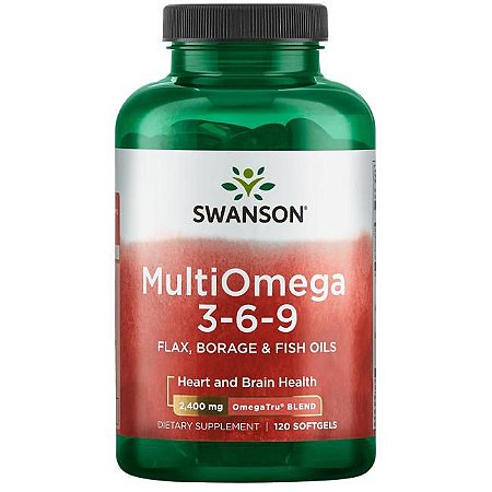 OMEGA 3-6-9 SWANSON COM 120 CÁPSULAS - IMPORTADO DOS ESTADOS UNIDOS A PRONTA ENTREGA NO BRASIL