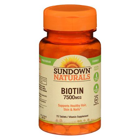 BIOTINA 7500MCG DA SUNDOWN COM 75 COMPRIMIDOS