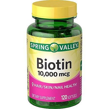 BIOTINA 10.000MCG COM 120 CÁPSULAS SOFTGELS IMPORTADO DOS ESTADOS UNIDOS