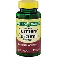 TURMERIC CURCUMIN 500MG POR CÁPSULA COM 90 CÁPSULAS IMPORTADO DOS USA SPRING VALLEY