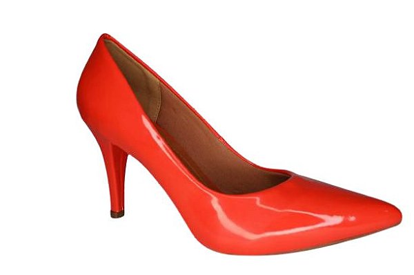scarpin vermelho verniz