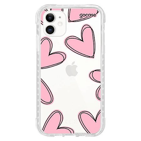 Capa Gocase 	Lovely Hearts Para iPhone 11