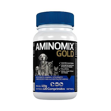 Aminomix Gold 120g com 120 Comprimidos