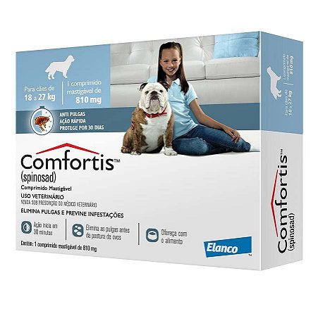 Comfortis 810mg para Cães de 18 a 27Kg