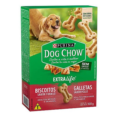 Dog Chow Carinhos Adultos Raças Médias e GrandesFrango 500g