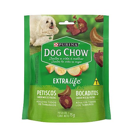 Dog Chow Carinhos Todos os Tamanhos Mix de Frutas 75g