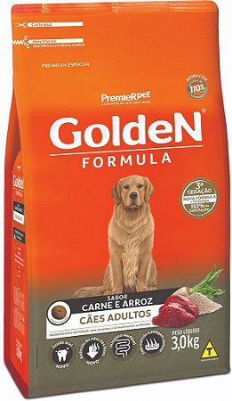 GoldeN Fórmula Cães Adultos Carne