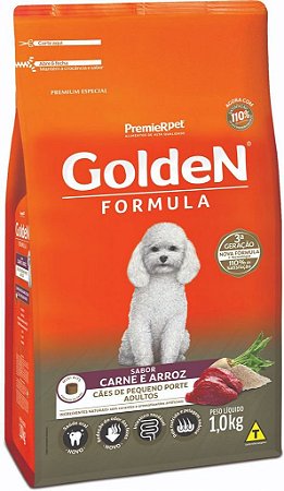 GoldeN Fórmula Cães Adultos Raças Pequenas Carne