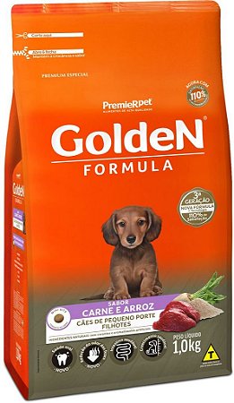 GoldeN Fórmula Cães Filhotes Raças Pequenas Carne