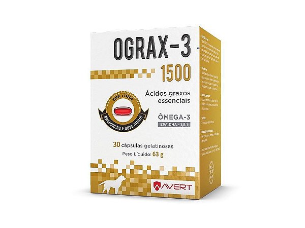 Ograx-3 1500 com 30 Cápsulas