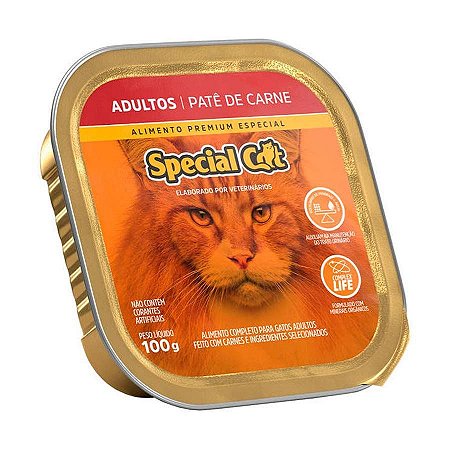 Patê Special Cat Adultos Carne 100g