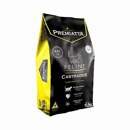 Premiatta Gatos Adultos Castrados 10,1kg