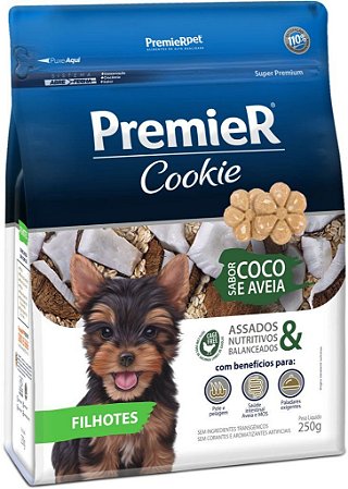 PremieR Cookie Cães Filhotes Coco e Aveia 250g