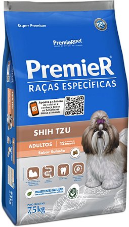 PremieR Raças Especificas Cães Shih Tzu Salmão 7,5Kg