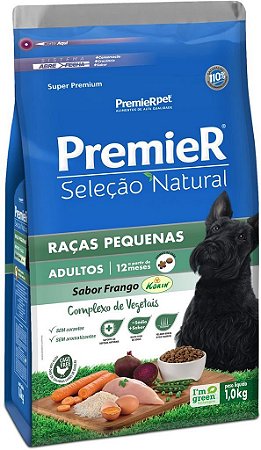 PremieR Seleção Natural Cães Adultos Raças Pequenas Frango Korin