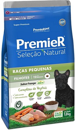 PremieR Seleção Natural Cães Filhotes Raças Pequenas Frango Korin 1Kg