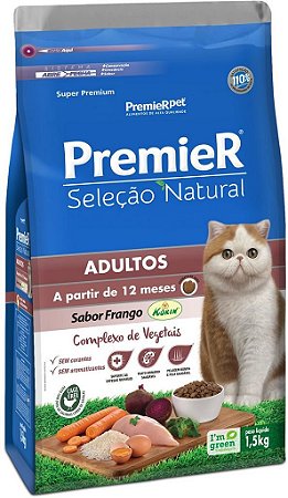 PremieR Seleção Natural Gatos Adultos Frango Korin