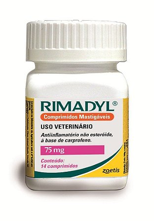 Rimadyl Mastigável 75mg com 14 Comprimidos