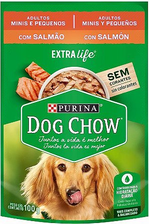 Sachê Dog Chow Adultos Raças Pequenas Salmão 100g