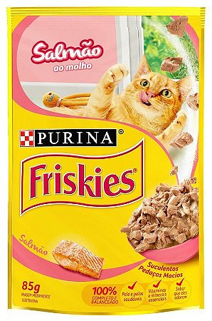 Sachê Friskies Adultos Salmão ao Molho 85g