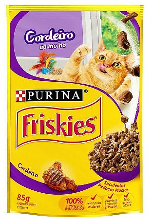 Sachê Friskies Adutos Cordeiro ao Molho 85g