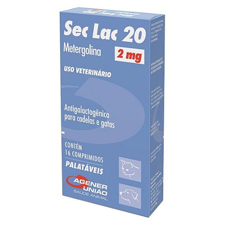 Sec Lac 20 Metergolina 2mg com 16 Comprimidos